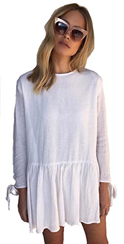 Preisvergleich Produktbild Longwu Damen Kleid Gr. X-Large, weiß