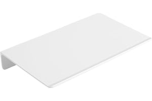 JOOM JU001 Biała metalowa półka ścienna, metalowa półka ścienna, pływająca półka, mała półka łazienkowa, półki ekspozycyjne do przechowywania na ścianie (biała, 20 cm), JU001