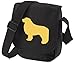Price comparison product image Leonberger Dog Bag Reporter Bag Shoulder Bag Leonberger Silhouette Leonberger Gift Choice of Colours (Fawn Dog Black Bag)