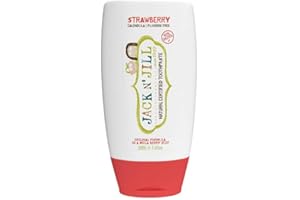JACK N' JILL ................. SINCE 1949 Jack N' Jill Kids Natural Toothpaste, Fluoride Free Toothpaste, Helps Soothe Gums and Fight Tooth Decay, Toothpaste for Baby, Toddler and Children 6 Months Plus Mega Berry Strawberry 200g