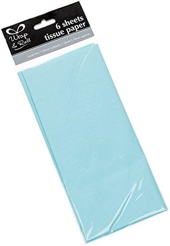 6 Sheets Tissue Paper 50x70cm (BABY BLUE)