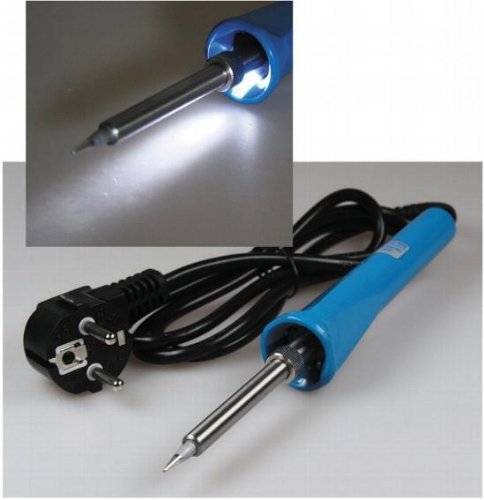 Preisvergleich Produktbild Lötkolben mit LED Beleuchtung, 30 Watt, extra leicht