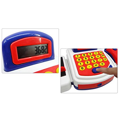 Winkey Kids Toy Pretend Play Electronic Cash Register Toy Realistic Actions & Sounds With Mic - Image 8