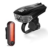 Bike Lights, Degbit® USB Rechargeable Bike Light Set, Mountain Bike Light, Cycle Lights, LED Bicycle Lights Rechargeable, Quick Release, USB rechargeable front light and tail light
