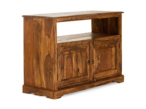 Preisvergleich Produktbild massivum Lowboard Merlin 110x81x45 cm Palisander braun gewachst