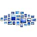 Produktbild Yorbay 26er Set Bilderrahmen Fotorahmen mit Bildabdeckung aus Plexiglas Foto Collage von 19 Stk.15.2*11.5*2cm,5 Stk. 20.4*15.3*2cm,2Stk. 28*23*2cm,Post hausdeko (Schwarz+Weiß)