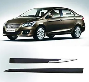 AUTOXYGEN Side Door Beading Black Door Protector for Maruti Suzuki Ciaz (Set Of 4 Pcs.)