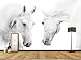 Produktbild Tapete Wandbild 3D White Horse Fotografie Hintergrund Wandmalerei Benutzerdefiniert Beliebige Größe