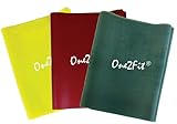 One2Fit Resistance Bands for Exercise (Xlight to medium) - set of 3
