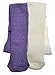 2 Pairs of Purple & Cream Cable Baby TIGHTS 12-18 months