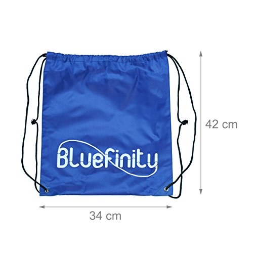 Bluefinity Massagerolle glatt, Selbstmassagerolle wahlweise 30 cm, 45 cm oder 60 cm Länge, 15 cm Durchmesser, für Faszientraining, gegen Verspannungen, Faszienrolle zur Selbstmassage, blau - 4