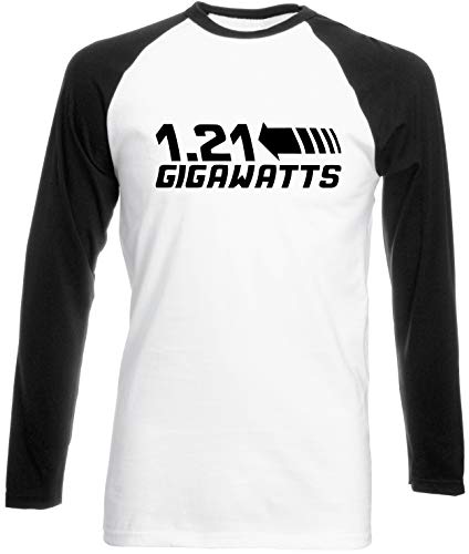 1.21 Gigawatts Unisex Long Sleeve Baseball Two Tone t-Shirt