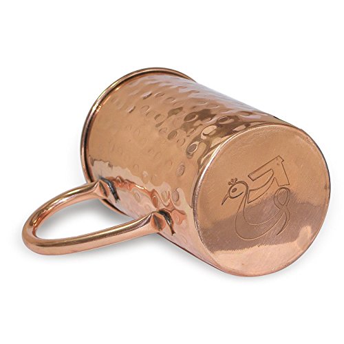 Dakshcraft ® Trinkgefäße Zubehör Hammered Copper Moscow Mule-Becher, Set aus 4 Tassen - 4