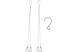 iBasingo Filo per appendere a catena in acciaio inossidabile al titanio con gancio per griglia Ti15149I