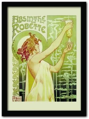 Absinthe Robette A3 Framed Print