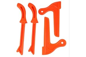 GAROSA 4 Pcs Sécurité Poussoir Bâtons En Plastique Travail Du Bois De Protection Scie À Main Poussoir Bâtons Outil Pour Menuiserie Menuisiers Scie À Table Sécurité Push Block Ensemble(Orange)