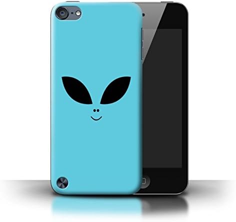 Stuff4 Phone Case/Cover for Apple iPod Touch 5/Turquoise Design/Extraterrestrial Alien Face Collection