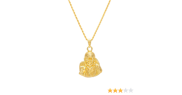 Buy DzineTrendz Gold plated SAI BABA 