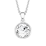 Dank einer Zwischenöse ist diese Halskette in der Länge von 42 oder 45 cm individuell verstellbar und leicht durch einen Karabiner zu verschließen