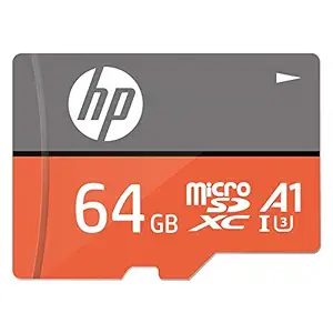 HP MicroSD Card U3, A1 64 GBHigh Speed (Write Speed 85MB/s & Read Speed 100 MB/s Records 4K UHD and Fill HD Video)