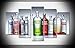 Produktbild Mcanvas 5 Stück Vodka Flaschen Alkohol Absolut Drinks Likor Leinwanddruck Wandbild Gemälde für Zuhause Moderne Dekoration, Large
