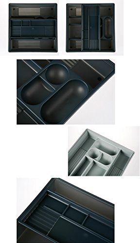 Plastic Desk Drawer Organizer Desktop Tray Storage Slide Double Shelf 63004