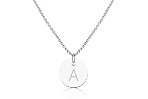 GD GOOD.DESIGNS EST. 2015 Good.Designs Collier à Pendentif avec Lettre gravée pour Femme, argenté