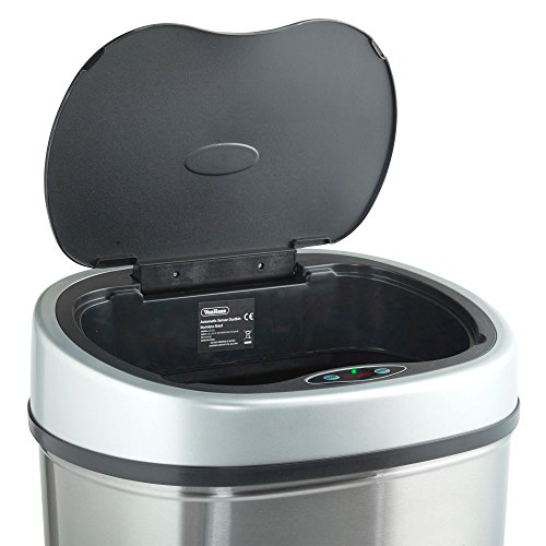 VonHaus 50 l Automatischer Freihändiger Sensor-Mülleimer – Edelstahl – GRATIS 2-Jahres-Garantie - 7