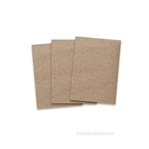 Kraftpapier-Karten in Braun | 50 Stück | Blanko Einladungs-Karten zum Selbstgestalten & Basteln | bedruckbare Post-Karten in DIN A6 Format | exklusive Grußkarten für besondere Anlässe
