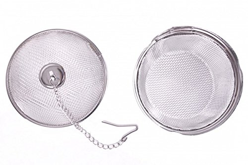 Praktische Gewürzkugel – Metall – Ø 9 cm – Teekugel – Teesieb – Gewürzfilter – Gewürzsieb - 4