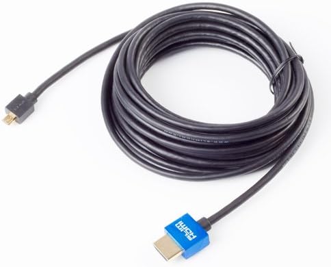 7m Slim HDMI Male Micro (Type D) to Male (Type A) Cable, The World's Slimmest HDMI Lead? (Gold Plated, 1080p, 4K, UHD, 3D, High Speed, ARC)