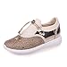 Produktbild Mode Turnschuhe,Unisex Absolute Männer Frau Laufschuhe Atmungsaktiv Turnschuhe Sneaker Männer Casual Sportschuhe Patchwork Reise Schnürschuhe Sportschuhe (EU:42/CN:43, Gold)