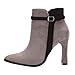 Produktbild NMERWT Damenschuhe Blockabsatz High Heels Ankle Boots Stiefeletten Kurzstiefel Plateau Damen Freizeit Fashion Solid Spitz Dünne High Heel Stiefel Schuhe