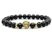Produktbild WODESHENGRI Armbänder,Männer Armband Schwarz Steinernen Löwen Classic Stone Bead Armband Für Männer Und Frauen Schmuck Geschenk Vorangegangen