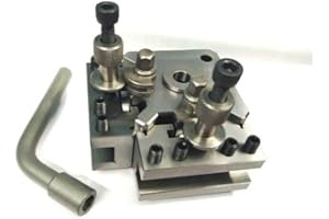 AD INTERNATIONAL T51 - Portaherramientas de cambio rápido para postes - Se adapta a tornos Boxford y similares 125-150 mm (bloque con 2 soportes estándar)