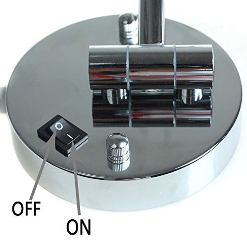 HIMRY® LED Wandspiegel KosmetikSpiegel 8,5 Zoll mit EU-Stecker, 10x Vergrößerung, beleuchtedte Kosmetik Spiegel, Make-up, Rasieren, Badezimmer Spiegel, Spiegel 360 ° drehbar, verstellbare Arm, doppelseitigen Standard und 10 Fach Vergrößerung, KXD3129-10x - 6