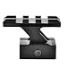 Produktbild Dilwe Riser Mount, 20mm 3 Slot hochwertige Aluminiumlegierung High Riser Scope Mount Picatinny Schienenbasis Adapter Schwarz für Jagdschießen