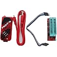 Besomi Electronics PICKIT3 PROGRAMMER PIC Microcontroller + Adapter Microchip Interface and Programming Kit, USB Connectivity, Red - Essential Tool for Tech Developers and Hobbyists