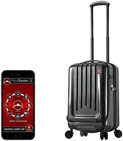 Trolley Spinner World's Smartest | Planet Traveler SC 1 | SC1PT001-20IN-Carbon Fiber Texture