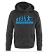 Produktbild BASEBALL EVOLUTION -Herren Hoodie in Schwarz / Blau Gr. L