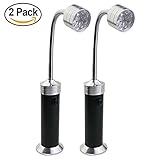 LUXJET 2 Pack LED Luz de barbacoa, magnética BBQ Light,9LED Super Bright Lámpara