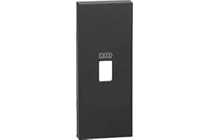 Bticino KG10C Cover Living Now da Applicare su Presa Usb Bticino (Art. K4285C1 e K4286C1), 1 Modulo, Colore Nero