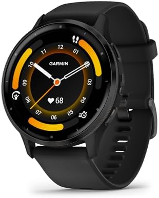 Garmin Venu 3, Smartwatch AMOLED 1,4", Cassa 45mm, Microfono e Speaker, Musica, Pay, +30 App sport, GPS, Cardio, SpO2, Autonomia 14 giorni (Black & Slate) (Ricondizionato)