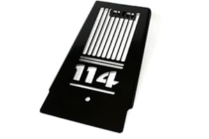 Iron Optics Motorrad Öl-/Kühlerabdeckung für Harley Davidson Softail Modelle ab 2018/114, Farbe:schwarz