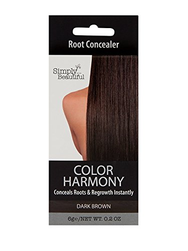 Color Harmony Touch Up Ansatzpuder gegen graue Ansätze – wasserfest, klebt nicht, lässt sich leicht auftragen, saubere Anwendung Dunkelbraun - 2