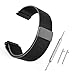 Produktbild BEWISH Uhrarmband Magnetverschluss Herren Damen Edelstahl Ersatzband mesh 5mm Draht Metallarmband Smart Watch Strap Ersatz Uhrenarmbänder Watch Band mit Federstege Werkzeug und Pins Bonus