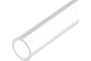 QUARKZMAN Tube Rigide en Acrylique Transparent de 12 mm de Diamètre Intérieur et 16 mm de Diamètre Extérieur, Longueur de 6 Pouces, pour Lampes et Lanternes, Système de Froid à Eau