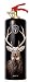 Produktbild DNC-TAG Safe-T Feuerlöscher, Design DEER HIRSCH GEWEIH BRAUN
