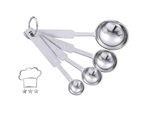 Profi Schaufelsatz Messbecher Messschaufel Set 4 tlg. Löffelmaße Messlöffel mit Masseinteilung