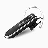 SUPER WIDE KOMPATIBILITÄT: Bluetooth V4.1 + CSR8615 Chip-Technologie bietet eine schnellere stabilere Verbindung und geringeren Energieverbrauch. Mit der Multipoint-Unterstützung können Sie dieses Kit gleichzeitig mit zwei Telefonen verbinden. Dieser Kopfhörer ist breiter kompatibel mit den meisten Bluetooth-fähigen Geräten innerhalb von 10 Metern. It will automatically return to last connected device when the earphone is turned on.